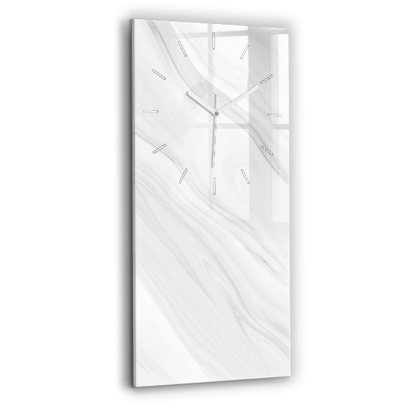 Reloj de cristal vertical Mármol decorativo - espejomat.es