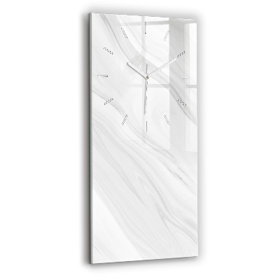 Reloj de cristal vertical Mármol decorativo - espejomat.es