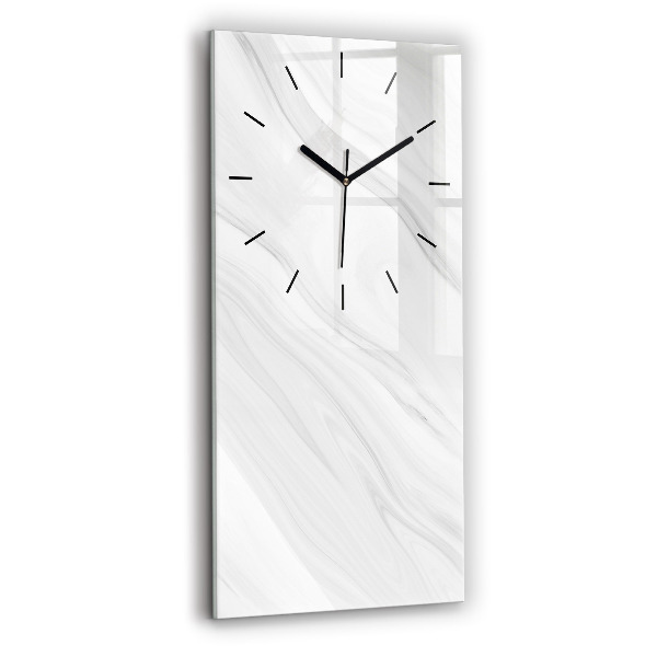 Reloj de cristal vertical Mármol decorativo - espejomat.es