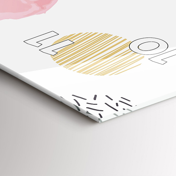 Reloj de cristal vertical Patrón geométrico - espejomat.es