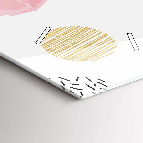 Reloj de cristal vertical Patrón geométrico - espejomat.es