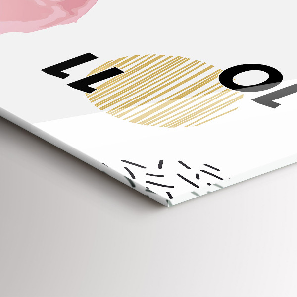 Reloj de cristal vertical Patrón geométrico - espejomat.es