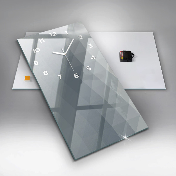 Reloj vertical Abstracción gris - espejomat.es