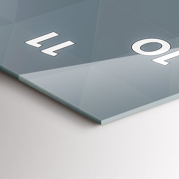 Reloj vertical Abstracción gris - espejomat.es