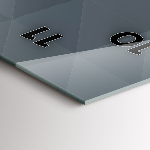 Reloj vertical Abstracción gris - espejomat.es