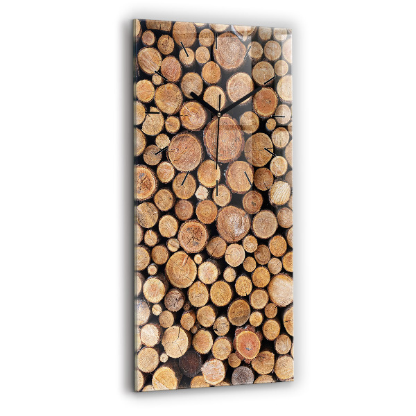 Reloj de vidrio vertical Anillos de árboles - espejomat.es