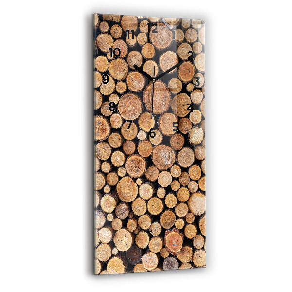 Reloj de vidrio vertical Anillos de árboles - espejomat.es