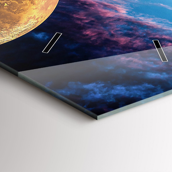 Reloj de cristal vertical Gran galaxia - espejomat.es