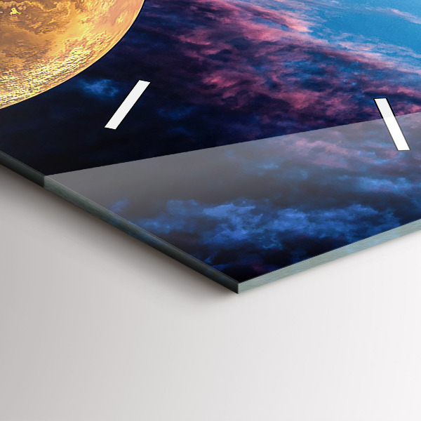 Reloj de cristal vertical Gran galaxia - espejomat.es