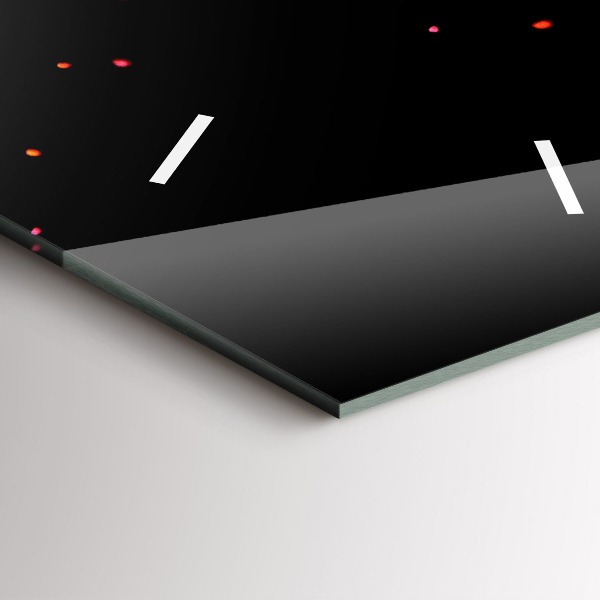 Reloj de vidrio vertical Explosión de colores - espejomat.es