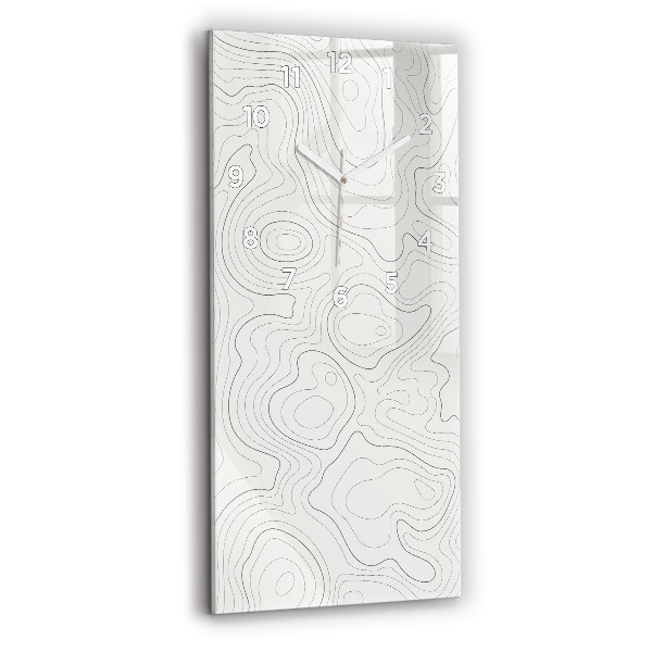 Reloj vertical Manchas abstractas - espejomat.es