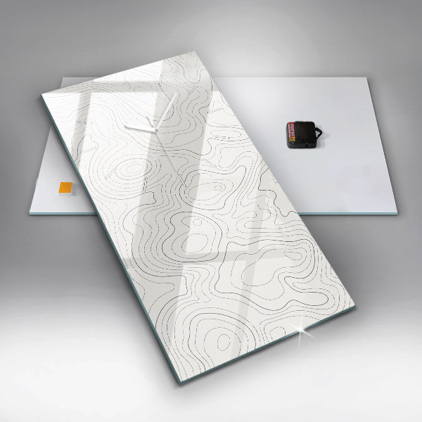 Reloj vertical Manchas abstractas - espejomat.es