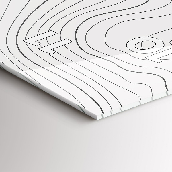 Reloj vertical Manchas abstractas - espejomat.es