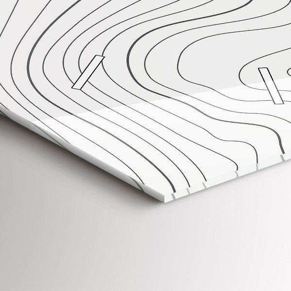 Reloj vertical Manchas abstractas - espejomat.es