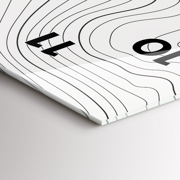 Reloj vertical Manchas abstractas - espejomat.es