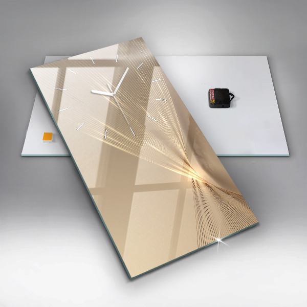 Reloj de cristal vertical Luz abstracta - espejomat.es