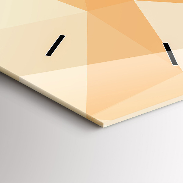 Reloj de vidrio vertical Triángulos abstractos - espejomat.es