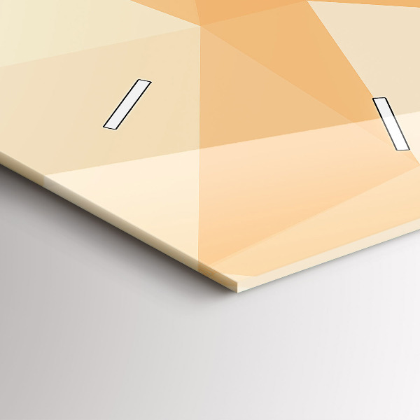 Reloj de vidrio vertical Triángulos abstractos - espejomat.es