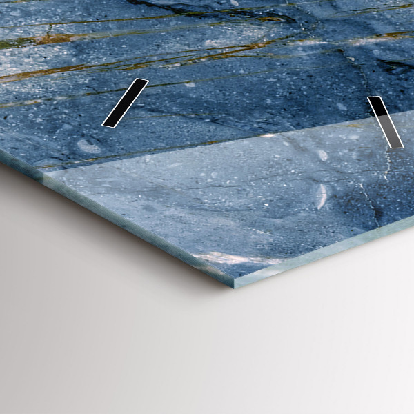 Reloj vertical Textura de mármol azul - espejomat.es