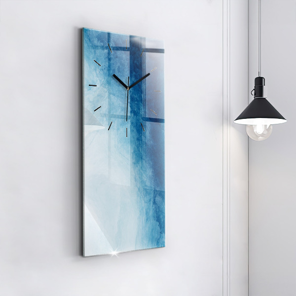 Reloj de vidrio vertical Agua abstracta - espejomat.es