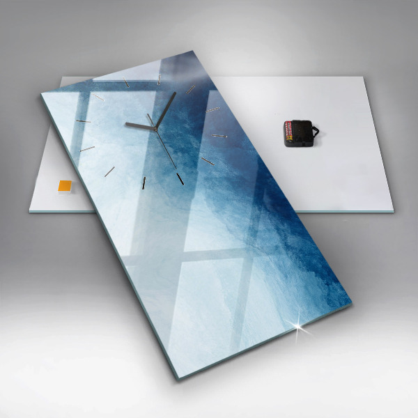 Reloj de vidrio vertical Agua abstracta - espejomat.es