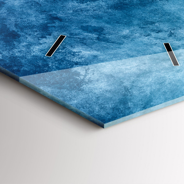 Reloj de vidrio vertical Agua abstracta - espejomat.es