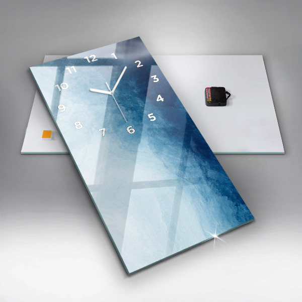 Reloj de vidrio vertical Agua abstracta - espejomat.es