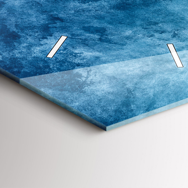 Reloj de vidrio vertical Agua abstracta - espejomat.es