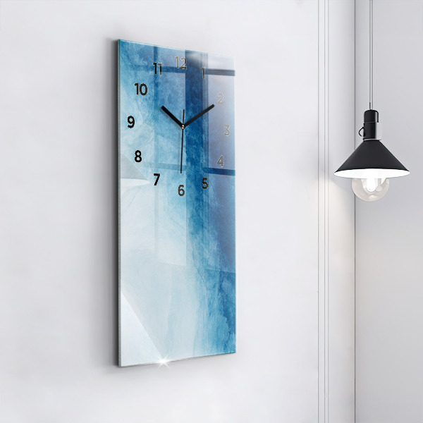 Reloj de vidrio vertical Agua abstracta - espejomat.es