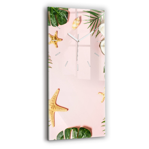 Reloj de cristal vertical Ambiente veraniego - espejomat.es