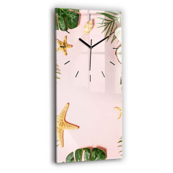 Reloj de cristal vertical Ambiente veraniego - espejomat.es