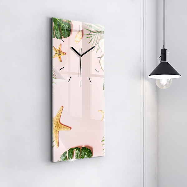 Reloj de cristal vertical Ambiente veraniego - espejomat.es