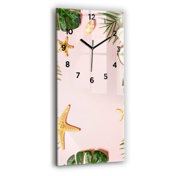 Reloj de cristal vertical Ambiente veraniego - espejomat.es