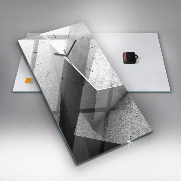 Reloj vertical Triángulos abstractos - espejomat.es