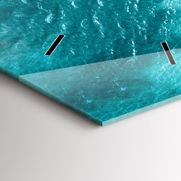 Reloj de vidrio vertical Gente de la playa - espejomat.es