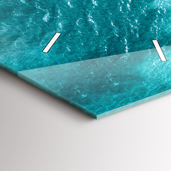 Reloj de vidrio vertical Gente de la playa - espejomat.es