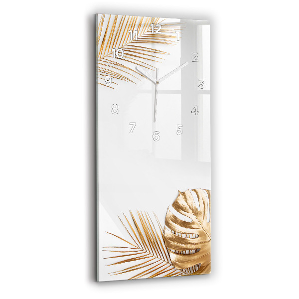 Reloj vertical Hojas tropicales - espejomat.es
