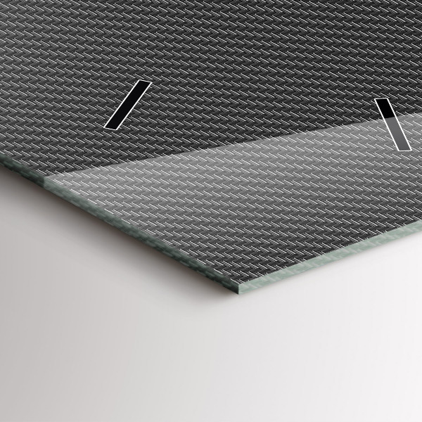 Reloj de vidrio vertical Abstracto oscuro - espejomat.es