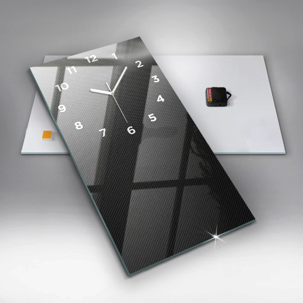Reloj de vidrio vertical Abstracto oscuro - espejomat.es