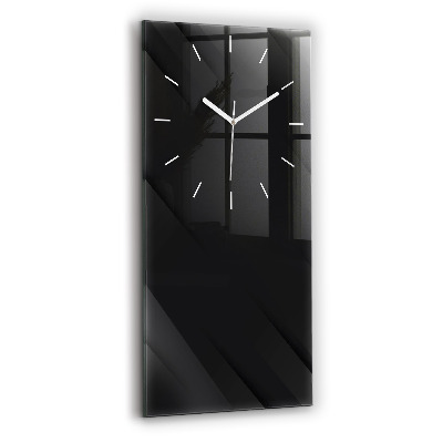 Reloj de vidrio vertical Pared oscura - espejomat.es