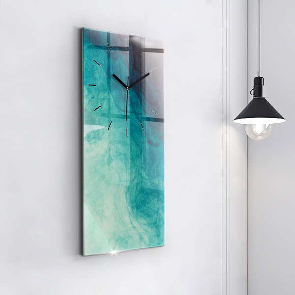 Reloj de cristal vertical Abstracción en profundidad - espejomat.es