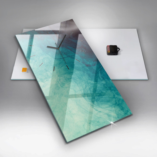 Reloj de cristal vertical Abstracción en profundidad - espejomat.es