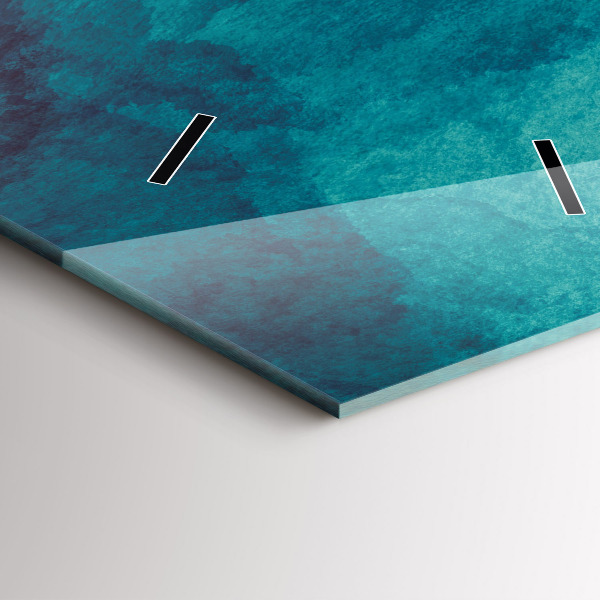 Reloj de cristal vertical Abstracción en profundidad - espejomat.es