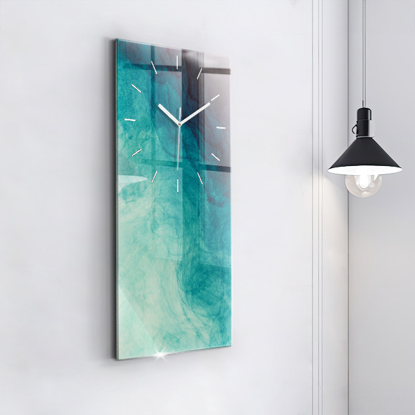 Reloj de cristal vertical Abstracción en profundidad - espejomat.es