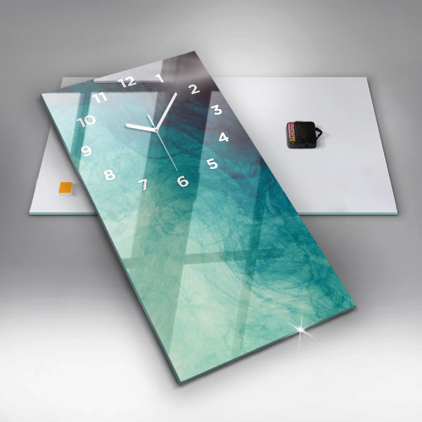 Reloj de cristal vertical Abstracción en profundidad - espejomat.es