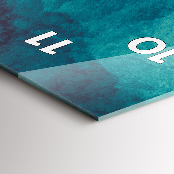 Reloj de cristal vertical Abstracción en profundidad - espejomat.es