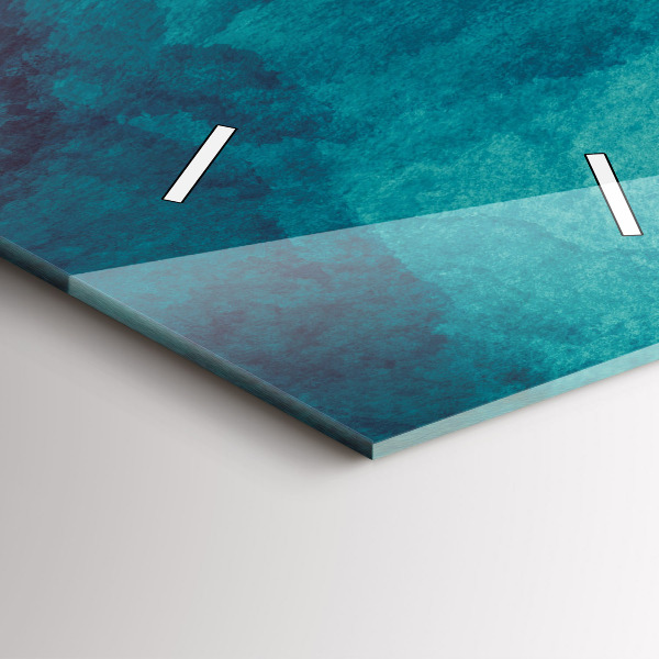 Reloj de cristal vertical Abstracción en profundidad - espejomat.es