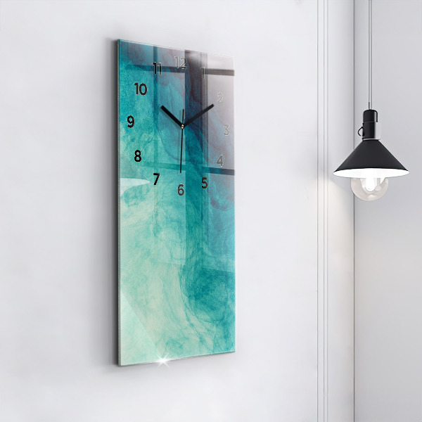 Reloj de cristal vertical Abstracción en profundidad - espejomat.es