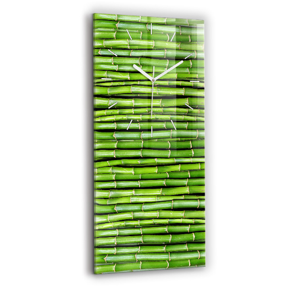Reloj de cristal vertical Bambú asiático - espejomat.es