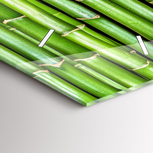 Reloj de cristal vertical Bambú asiático - espejomat.es